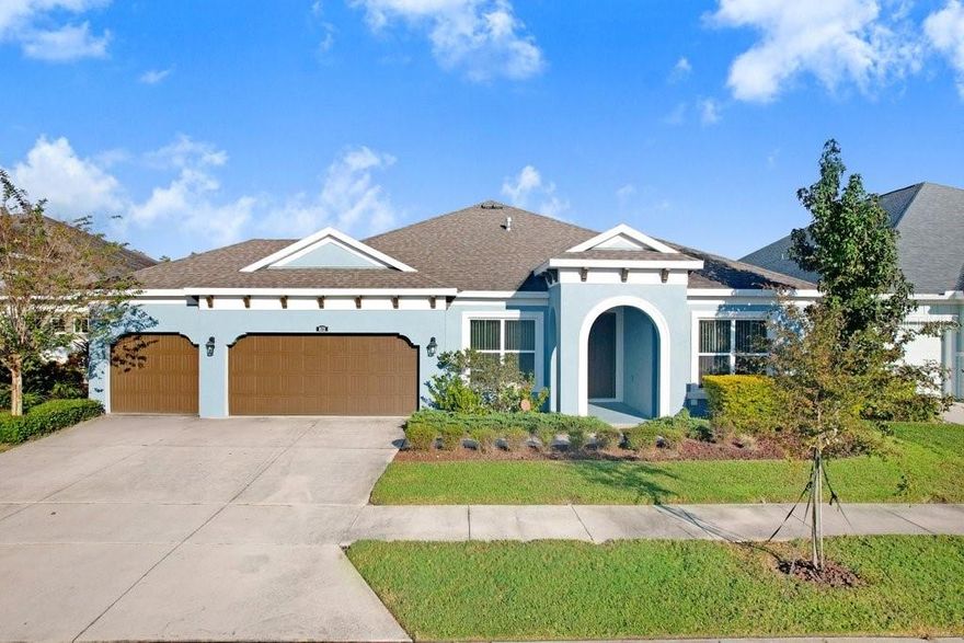 Welcome to this beautifully maintained 3-bedroom, 2-bath rental home in the highly sought-after Bexley community. Thoughtfully designed for comfort and functionality, the layout includes a dedicated office space ideal for remote work, along with a versatile bonus area just off the living room—perfect for a playroom, reading nook, or additional lounge space. At the front of the home, you’ll find two secondary bedrooms and a full bathroom, offering privacy and convenience for guests or family members. The spacious primary suite is positioned at the rear of the home and features a generous walk-in closet and an oversized en-suite bathroom with dual vanities and a walk-in shower. The open-concept kitchen is a true highlight, showcasing quartz countertops, a gas range, stainless steel appliances, a breakfast nook, and additional seating at the island. It flows seamlessly into the living and dining areas, creating an inviting space for everyday living and entertaining. Step outside to a nicely landscaped backyard offering a tranquil setting for relaxation. Lawn care and pest control are included in the rent, providing a low-maintenance lifestyle. Located in Bexley, residents enjoy access to resort-style amenities including pools, parks, fitness stations, trails, clubhouse, and top-rated schools, all just minutes from shopping, dining, and major roadways. This home blends convenience, comfort, and community living at its best.