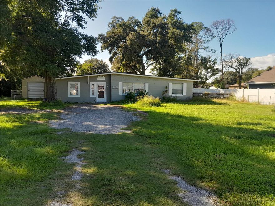 SOLID BLOCK 4/2 ON OVER 1/4 ACRE WITH NO HOA. WHAT? NEW ROOF 4/23. NEW SEPTIC TANK 8/23. MAIN ELECTRIC BREAKER REPLACED OUTSIDE & UPDATED BREAKERS ON INSIDE 9/23. NEW WATER HEATER 12/23. NEW DISHWASHER & GARBAGE DISPOSAL 1/24. PRIOR TO PURCHASE NEW A/C UNIT, OUTSIDE HOME PAINTED AND NEW AC & ELECTRIC INSTALLED IN BACKYARD SHED in 2021. Nestled in the heart of Sanford and close to everything. Amazing opportunity to purchase this spacious property; from the inside split plan rooms to the outside as home sits on .27 Acres. This home has cute, enclosed kitchen with Lazy Susan rotation in a few cabinets. Newer appliances with nice countertops and funky lighting. Dining room area is HUGE and also offers a plethora of cabinet and countertop space. The fourth bedroom is addition in the back of home with French doors and largest room in house. Could be used as primary bedroom, game room, toy room or whatever floats your boat. Layout perfect for big or blended family! Backyard fenced in and has shed with AC/ & Electric. Perfect for man/woman cave, office, etc. Plenty of room for boat, RV, cars, swing set, fire pit, adult toys and other forms of entertainment in yard. Minutes from downtown Sanford, the Sanford International Airport and SunRail. Mega Shopping & Restaurants in area as close to major roadways like 17-92, 25th/46A, 417, SR 46, I-4 & 429. A+ Seminole County Schools right around the corner. Needs some TLC but solid older home that has been in place on this majestic lot for many moons. Seller leaving as open slate for future buyers to enhance and update in their own style. Lots of possibilities. Check it out today!!