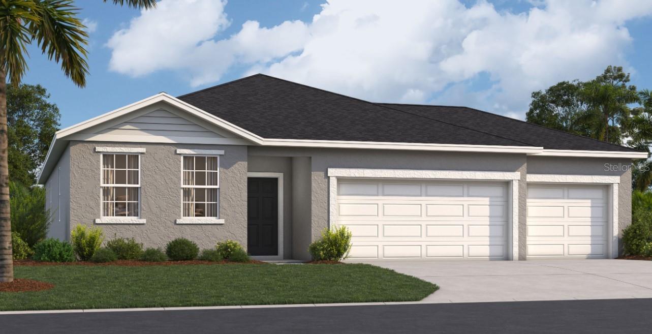 One or more photo(s) has been virtually staged. Under Construction. Welcome to Green Leaf, where modern living meets natural beauty. The homes in this new Brevard County neighborhood are thoughtfully designed to meet your diverse needs, with functional layouts, designer features, and open floor plans. You'll love the modern designs, spacious three-car garages, expansive grounds, and accessibility of this incredible location. Just minutes from beaches and numerous outdoor recreation areas, and with easy access to major highways (I-95, FL 192, and US-1), you'll enjoy the perfect combination of coastal living and easy access to Central Florida attractions. Getting around will be a breeze now that you're close to many area businesses, such as L3 Harris Technologies, and just 17 miles from Patrick Space Force Base.
The Webber is a spacious 2,200-square-foot single-story home with four bedrooms, two full bathrooms, and a flexible space that offers endless opportunities. The kitchen overlooks the dining room and living room, while the outdoor deck off the family room provides abundant natural light throughout the main living area. Tucked away at the front of the home is the second bedroom with an en suite bathroom, perfect for guests. With a spacious master suite located at the rear of the home and three additional bedrooms, the Webber is the perfect new home for any buyer.