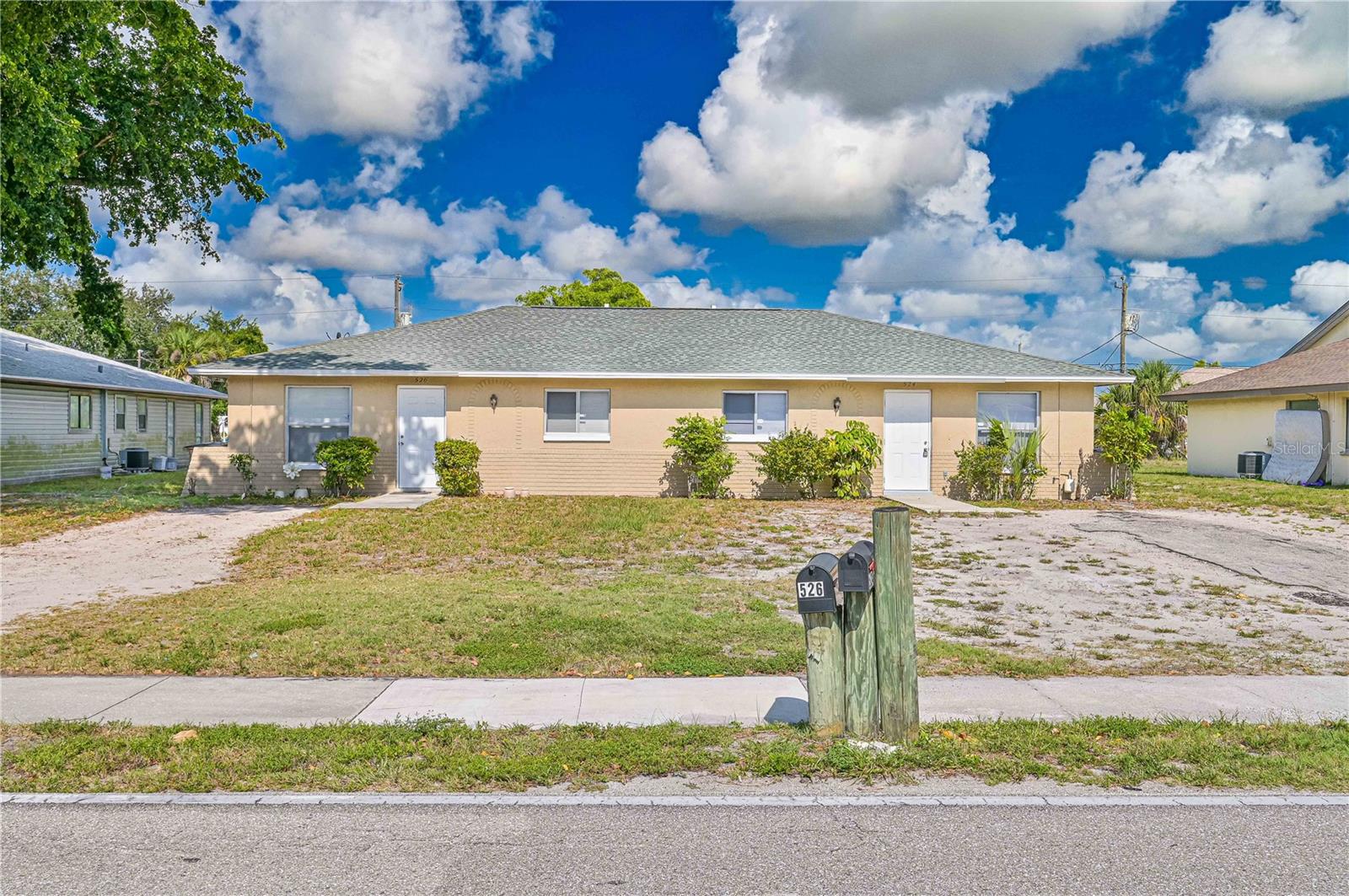 Prime Investment Opportunity in a High-Demand Location! This well-kept duplex blends lifestyle and income potential, just minutes from shopping, dining, entertainment, medical centers, and with easy access to downtown Fort Myers and Cape Coral. Both units feature tile flooring, a 2023 roof, 2016 AC, updated plumbing to CPVP (2012), and private enclosed lanais with laundry hook-ups—conveniently located, yet separate from the main living space. Move-in ready—ideal for house hacking or generating immediate rental income. Live in one side, rent the other. Don’t miss this rare find! Note: Some photos are virtually staged. REALTORS—see confidential remarks.