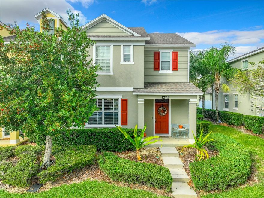 Step inside this gorgeous 3 bedroom 2-1/2 bath, 2 story townhouse and be greeted by the perfect blend of elegance and comfort.  As you enter, you'll find a large great room, perfect for entertaining guests and family, with tiled flooring, double crown molding and high ceilings that allow for ample natural light.  The kitchen island is complemented by beautiful granite counters and 42-inch cherry wood cabinets with crown molding, plus stainless steel appliances and same lovely oversized ceramic tiles throughout the first floor to complete the look.  Cozy dinette area and half bathroom next to the kitchen, plus sliding doors out to the covered rear porch with private backyard, detached 2 car garage and fresh paint on the exterior adds to the home's overall appeal.  Upstairs the primary bedroom features, crown molding, cherry hardwood floors, walk-in closet and elegant bathroom with raised granite counter, dual sinks and cherry wood cabinets, plus garden tub with separate shower.  Also upstairs you'll find engineered cherry hardwood floors and crown molding in the other 2 bedrooms, guest bathroom with granite counters and cherry wood cabinets, plus new carpet adding an extra touch of comfort to the hallways and larger area in front of the laundry.  This townhouse is the perfect place to call home.  Don't miss the opportunity to make it yours. Call now to schedule a visit and see for yourself what this property has to offer.  Conveniently located just off SR 429 and SR 414, with easy access to major highways, shopping and restaurants, plus the new AdventHealth Apopka Hospital is across from the subdivision.