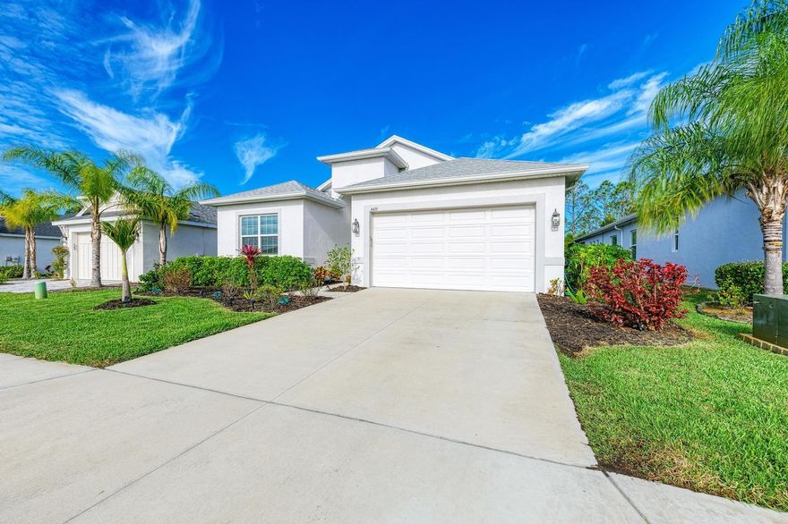 Welcome to 4419 Renwick Dr in beautiful Parrish, Florida-where comfort, space, and flexibility come together.
This well maintained 2-bedroom, 2-bath home with a versatile den offers 1,988 sq ft of thoughtfully designed living space. The den is perfect for a home office, guest room, or hobby space. Step inside to discover a bright, open floor plan filled with natural light. The spacious living and dining areas flow seamlessly into the kitchen, creating an ideal seating for both everyday living and entertaining. The primary suite provides a relaxing retreat with a private ensuite bath and generous closet space. A second bedroom and full bath are positioned for privacy. There is a covered outdoor kitchen and entertainment area for relaxing. A Salt water heated pool in the screened lanai area will add much enjoyment for family and friends. Schedule your private showing today!