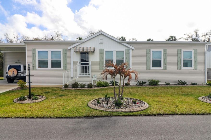 Beautiful 2023 Palm Harbor Home in The Preserve – Lake Suzy, FL

Located in the desirable community of The Preserve, this charming 2023 Palm Harbor manufactured home at 12116 SW County Rd 769 #201, Lake Suzy, FL 34269 offers comfort, style, and modern living. With 3 bedrooms, 2 bathrooms, a bonus room, and 1248 sq. ft., this home is move-in ready and comes partially furnished.

Interior Features, Luxury vinyl flooring throughout
 Crown molding for a polished, upscale look
 Spacious open floor plan connecting the living room and kitchen
 Beautiful barnwood-style kitchen island with abundant storage
 Stainless steel appliances Glass sliding doors leading to the lanai, perfect for enjoying peaceful views and local wildlife

Primary Suite, Large primary bedroom with an oversized walk-in closet
 Primary bathroom featuring dual sinks and a walk-in shower

Additional Rooms, Second bedroom with a large closet
 Third bedroom with a large closet
 Bonus room for office, hobby space, or additional living area
 Guest bathroom with tub/shower combo
 Laundry room with extra storage conveniently located off the kitchen

Exterior & Extra Space, Spacious lanai overlooking open fields and wildlife
 Large workshop under the carport—ideal for tools, hobbies, or additional storage

This home combines modern features with peaceful surroundings, offering a comfortable lifestyle in a beautifully maintained community.