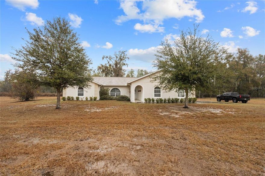 Unicorn alert. 1760sq ft, block home, two car garage, three bedrooms, two baths, open floor plan, all sitting pretty as a peach on 1.16 acre. Get it while you can. This place is a home run all day every day. Come join the fine community of Gant Lake. The roof is new, the AC is new, the water heater is new and this ole girl is ready for her new owner. What's the catch? There isn't one. Wood floors, spacious kitchen and closets! Remember closets? Coat closet, linen closet, walk in closets, guys listen - the primary bedroom closet is so big is can double as an office. The garage was at one time used for indoor space, it has an ac vent, fan, and a pull down projector screen.  Well then it must be in an HOA, nope all by herself this home sits on 1.16 acres with a private yard. I bet there isn't a shed, you know there is! And three sides are fenced. The neighbors are of the bovine sort-noisy but very cute. Don't wait and pay someone else's mortgage. Get into your next chapter.