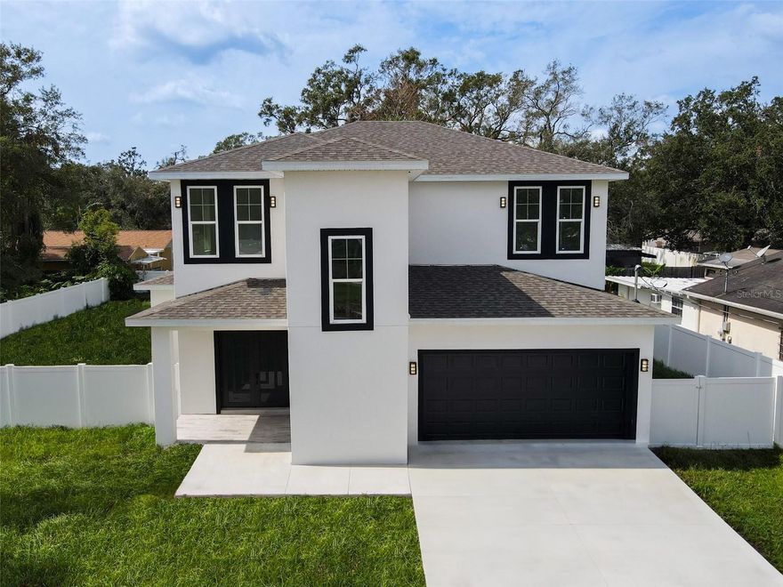 Experience modern living in this thoughtfully designed new construction home, featuring four bedrooms and three and a half bathrooms. With an open-concept floor plan, the main living space seamlessly connects the kitchen, dining, and living areas, ideal for both everyday life and hosting guests. The first-floor primary suite includes a well-appointed bathroom and provides a private, comfortable retreat. Upstairs, you'll find three additional bedrooms, a laundry room, and a flexible office space to fit your needs. The kitchen is oversized and functional, complete with modern appliances, plenty of cabinet storage, and a central island that works just as well for meal prep as it does for casual dining. Step outside to a private terrace, perfect for outdoor dining or relaxing in the Florida sun. Large windows throughout the home let in plenty of natural light, highlighting the clean, modern finishes and creating a bright, open feel. All of this just a 10-minute drive to vibrant Downtown Tampa! Rental requirements: Stable rental history, no recent evictions, security deposit is $4,000 due at signing, no pets. To schedule a showing contact Jamie