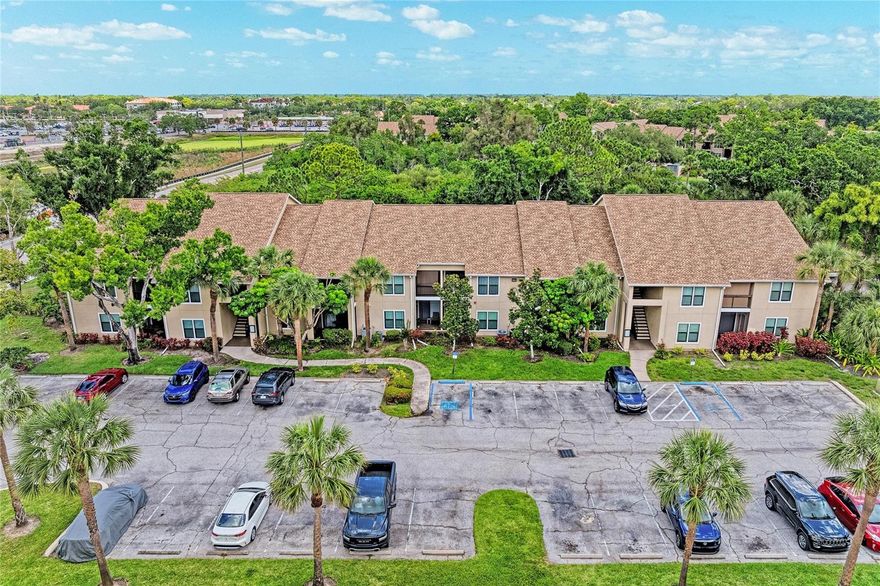 Welcome to highly desirable Vintage Grand community in Palmer Ranch! This well-maintained condominium offers comfortable Florida living with thoughtful updates and an unbeatable Sarasota location.

Inside, you’ll find a spacious layout featuring carpeted bedrooms, ceiling fans throughout all bedrooms and the living area, and plenty of kitchen benchtop space perfect for cooking, entertaining, and everyday living. The kitchen also features a newer refrigerator installed approximately two years ago, while the A/C unit was replaced in 2022 for added peace of mind and energy efficiency.

Vintage Grand has recently undergone a full exterior renovation, including hurricane-rated energy-efficient windows, upgraded stucco finishes, new gutters, and refreshed tropical landscaping, enhancing both the beauty and durability of the community. The community also offers convenient open parking for residents and guests.

Residents of Vintage Grand enjoy an impressive selection of resort-style amenities, including two heated swimming pools and spa areas, a fitness center, clubhouse, tennis courts, basketball courts, playground, picnic and BBQ areas, scenic walking paths, fishing pier, and car wash station. The community is beautifully landscaped and offers a relaxed maintenance-free lifestyle in the heart of Palmer Ranch.

Ideally situated just minutes from world-famous Siesta Key Beach, Legacy Trail, Costco, Publix, Target, shopping, dining, golf courses, parks, and Downtown Sarasota, this location provides convenient access to everything Sarasota has to present.