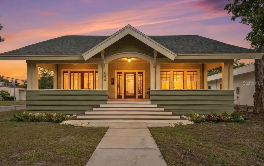 One or more photo(s) has been virtually staged. Built in 1912 by W.V. Curry himself, this rare Sears style home is a beautifully preserved piece of Bradenton history—thoughtfully restored and seamlessly updated for modern living.

Situated on an elevated corner lot outside the flood zone, this iconic residence offers architectural soul and craftsmanship that are increasingly hard to find.

This unique home has been meticulously restored by family of the original owners and is being offered for sale now for the first time.

Come see the handcrafted windows and doors, restored hardwood floors, clawfoot tub, and countless details that speak to the quality and care of a bygone era. The expansive front porch with original French doors invites you to slow down and take in the character and charm of this historic home and view of the bay.

Inside, the home features a spacious formal living room wrapped in windows with water views to the west, filling the space with natural light. A beautiful, sunlit reading room sits just off the newly updated kitchen with laundry, offering a quiet retreat, while formal dining room anchors the layout for entertaining. Natural gas is available and in the queue to be connected February 2026.

Three original fireplaces add warmth and authenticity. An unfinished second story spans the full footprint of the home, complete with windows, with potential for additional living space while preserving the integrity of the original structure.

Located within city limits, this property allows for boat parking, rentals, and future expansion, with ample room for a pool or garage. The marina is just a stone’s throw away, along with downtown Bradenton’s waterfront dining, nightlife, and cultural amenities—all while enjoying the privacy and elevation of this unique setting.

This is more than a home—it’s a legacy property, offering timeless design, irreplaceable craftsmanship, and the opportunity to own a true piece of Bradenton’s architectural history.
Come see it today!