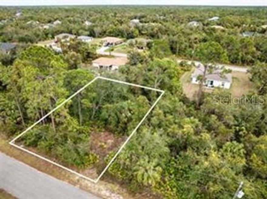 Vacant lot is located in the rapidly growing city of North Port. Whether you're looking to build your dream home, expand your investment portfolio, or enjoy a piece of Florida's natural beauty, this lot offers endless possibilities. Situated in a peaceful, residential neighborhood, this lot boasts excellent potential! Close proximity to I-75, stunning Gulf Coast beaches, shopping, dining, and recreation. Don't miss out on this exceptional opportunity! North Port is one of Florida's fastest-growing cities, offering the perfect combination of affordability, convenience, and quality of life. With a strong sense of community and a wide range of amenities, it?s a great place to live, work, and play. The city is also home to the North Port Aquatic Center, Atwater Community Park, and many other recreational spots for residents and visitors alike.