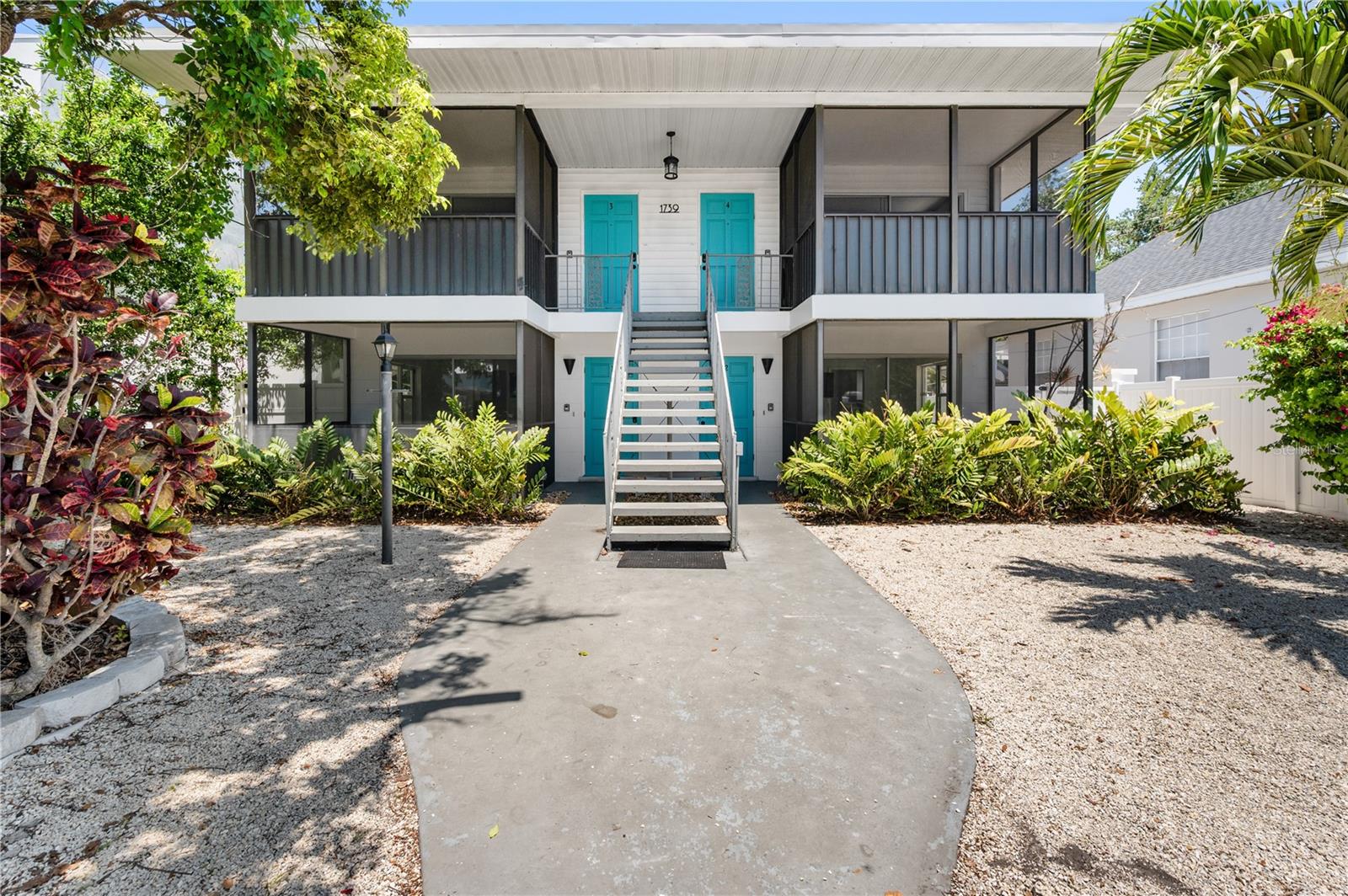 Tucked away in a charming, Florida-style building with only four units, this second floor residence offers an unbeatable location in the coveted Cherokee Park neighborhood. Less than 1/2 mile to the North Siesta Key Bridge, you're minutes from the beach, dining, and shopping. Enjoy your morning coffee and the evening breeze on the screened lanai. Flat screen television, kitchen stocked with glasses, plates, pots, pans, small appliances, utensils and exterior storage unit are included. The landlord will consider a cosigner if need be. Please submit application via Zillow rentals.