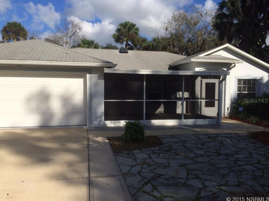Large open floor plan with several bonus rooms.  Large Florida room on back of house with stand alone air conditioner. Screened front porch also so you can chase or escape the sun depending on the season.  Heart of the house is open floor plan with vaulted ceiling and light tunnels.  Garage has screen sliders.  New carpet in master bedroom.  Italian tile and laminate in other living areas and carpet in bedrooms.  Very large workshop with electric in fenced back yard.  Master BR has handicap accessible shower.  Solar hot water heater. ;Water: City