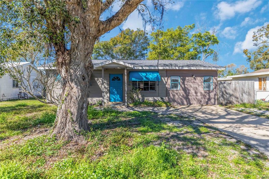 Move-in ready home featuring a newer roof, fresh interior and exterior paint, new carpet and vinyl flooring, updated smoke detectors, and a refrigerator. This property sits on a large lot with no restrictions and no HOA fees, offering flexibility for parking, RVs, boats, or future improvements. It also includes a large detached storage building, perfect for a workshop or extra storage space. Conveniently located near US-41, shopping, dining, bus lines, State College of Florida, and the Manatee Technical Institute, this home provides easy access to everything Bradenton has to offer. With its central location, updates, and affordability, this home is an excellent investment or first-time buyer opportunity.