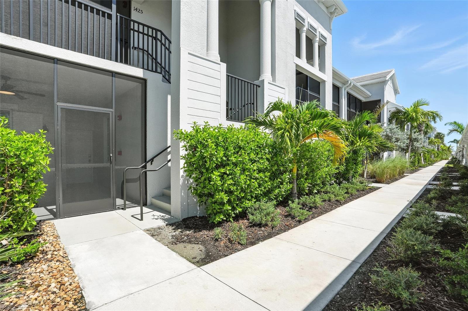 Beautiful water views with Sunsets! This Heritage Landing Golf and Country Club Veranda Diangelo condo is perfectly located in the center of the building on the first floor for the best possible view from the front lanai. From the back lanai you will enjoy a Water View and the stunning famous Punta Gorda Sunsets. Yes, two lanais! This unit is like new built in 2024 and features tile throughout. The main bedroom can accommodate a King size bed, has two walk-in closets and an ensuite bathroom with double quartz top vanities and a walk in shower. The second bedroom will fit a Queen bed and has a bathroom located directly across from it. Working from home or doing your favorite hobbies is a breeze with the Den located just off the living area. The Open Concept Living, Dining and Kitchen are light and bright and enjoy a water view. The kitchen has long Quartz counters, tons of Shaker Cabinets, a Large Island and lots of Storage Space with Two Pantries. Also included is a 1 car detached Garage located across from your front lanai. The included Social Membership gives you access to all thie activities in this resort community. It could be playing Tennis, Pickleball or Boccie Ball. Get into your fitness routine in at the 24/7 Gym or taking classes in the Aerobics room. You can relax with a massage at the Spa or maybe enjoy a cold beverage from the Tiki bar by the Resort-style pool with hot tub. There are 4 additional community pools, one of which is located in the same parking lot as this condo unit! The Clubhouse offers Dining with weekly featured specials. There are many activities from Karaoke to Music Bingo all coordinated by the onsite Lifestyles Director. In the off season there may even be some opportunities to golf on the Gordon Lewis designed 18 hole par 71 top rated course. Punta Gorda is such a charming harbor town with Chef owned Restaurants, Fishing and Boating opportunities and always something fun to do with weekly festivals. Easy to access to I75 and two airports make this your ticket to Paradise. Check it out before it’s gone! Rent includes Water & Trash.