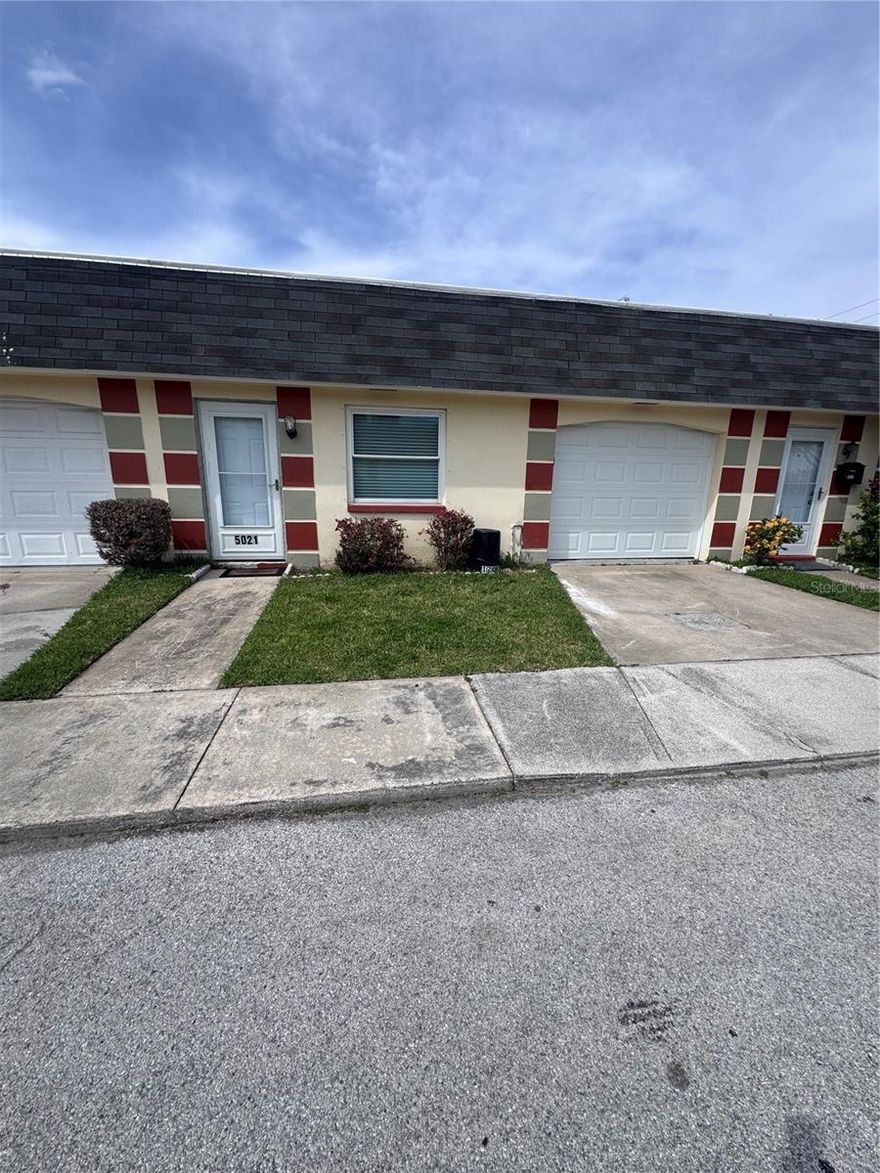 Welcome to this beautifully remodeled 2-bedroom, 1-bath villa located in a desirable 55+ community in the heart of New Port Richey! This move-in ready home features brand-new cabinets, luxury vinyl flooring throughout the entire home, and a spacious 1-car garage, Washer and dryer included. Furniture included for additional fee, see remarks.  Designed for comfort and easy living, this villa is perfect for anyone looking to enjoy a peaceful and relaxing retirement lifestyle. The community offers a pool and a variety of recreational amenities for residents to enjoy. Conveniently located near beautiful beaches, marinas, shopping, dining, and entertainment, you’ll have everything you need just minutes away. Don’t miss this opportunity to own a charming, updated home in a prime location!