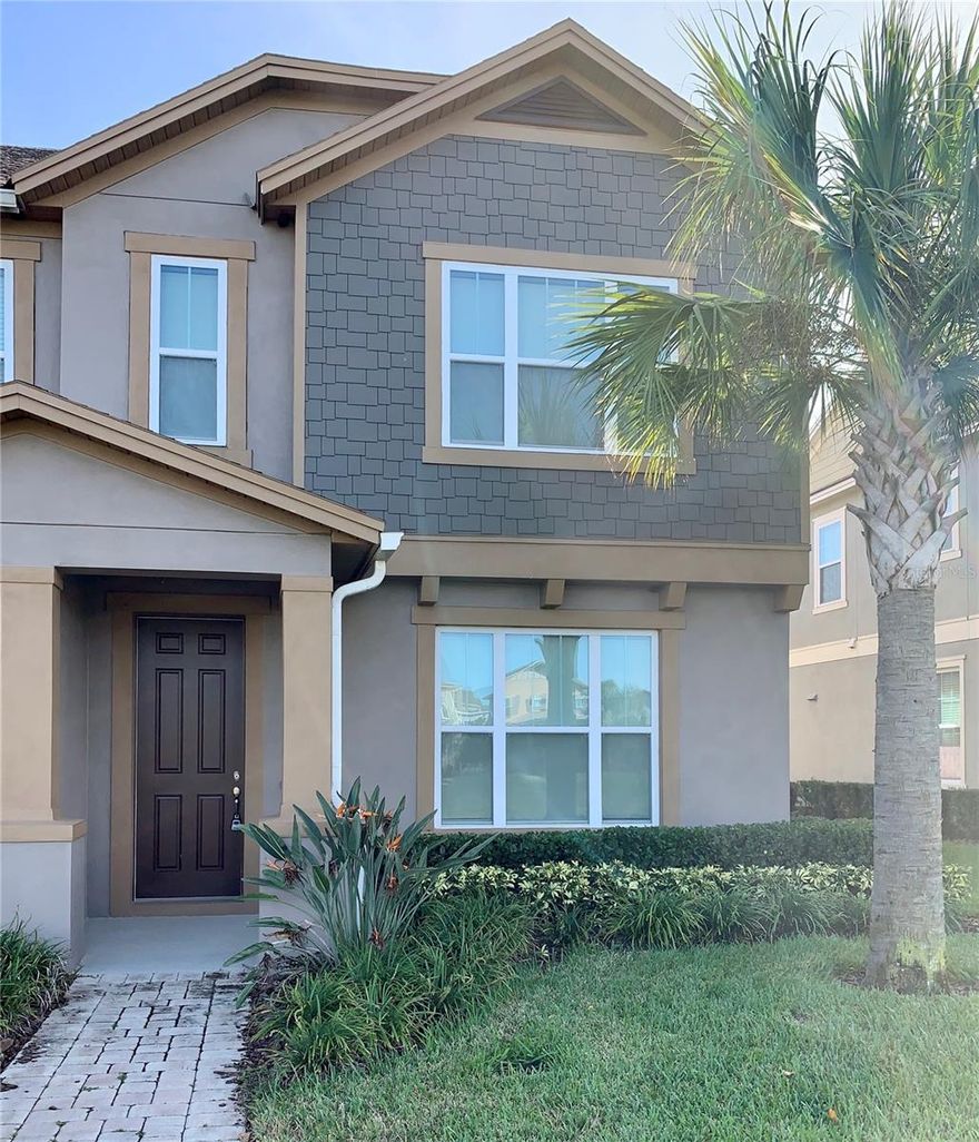 Beautiful Corner Unit in Ashlin Park, an excellent opportunity to live in the heart of Windermere, in front of a quiet pond. Top rated schools, bike trails, parks, community pool, Club house and playground. Tile flooring throughout first floor, carpet on the stairs and on the second floor. The home offers an open floor plan with upgrades and stainless-steel appliances, granite counter tops. Patio for a grill. Come and take a look today, you will be impressed.