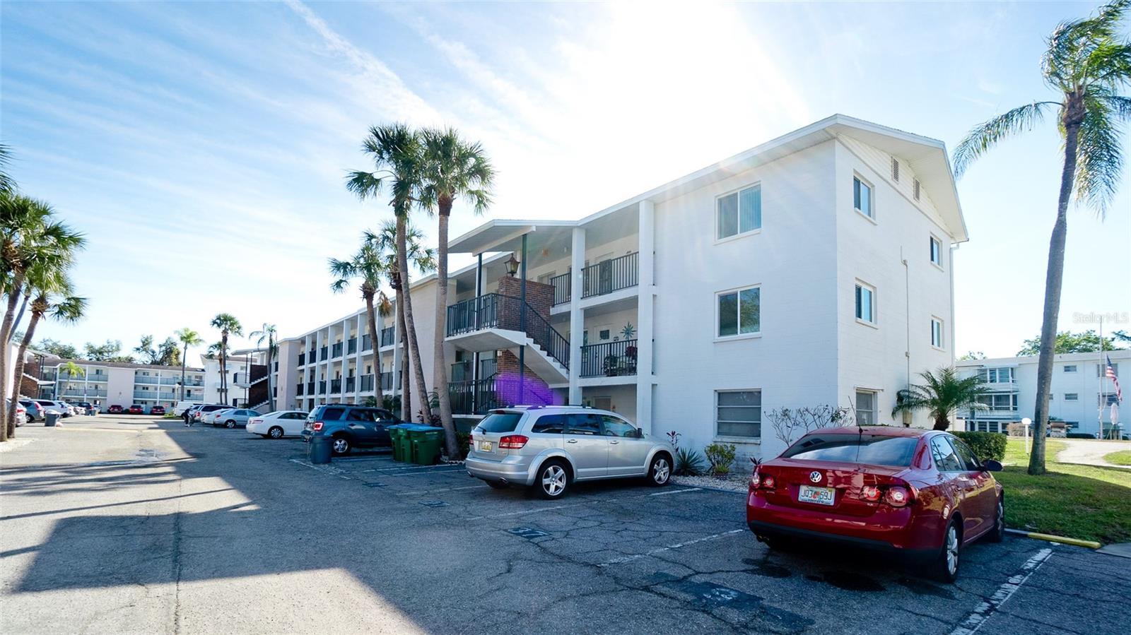 Large 3rd floor end unit, 2 bedroom - 2 bath, with balcony over looking courtyard. Affordable monthly fee of $360, no pets and must be 55+ years old. Great for winter or full time residence. Furniture will remain but can be removed if desired. Very active community that is close to public transportation, restaurants, shopping, airport and our west coast of Florida beaches. Yes, you may install the washer and dryer as long as you have a licensed contractor and follow the condo documents. NOTE: You may install the washer and dryer as long as you have a licensed contractor and follow the condo documents.