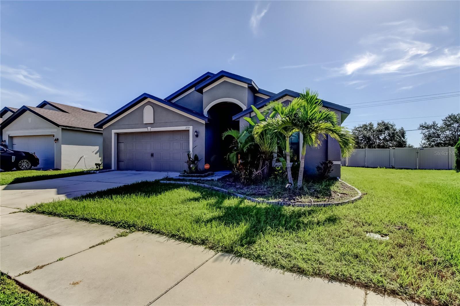 Short Sale. This 4-bedroom, 2-bath, 2-car garage home built in 2018 offers modern comfort and plenty of potential to make it your own. The heart of the home is the open kitchen overlooking the family room, creating the perfect space for cooking and entertaining. The split floor plan features a spacious primary suite with garden tub, shower, dual sinks, and walk-in closet. Between the formal living room and three additional bedrooms, there is plenty of space for home office, home gym, play area.
Enjoy the screened lanai and large backyard—ideal for relaxing or entertaining outdoors. Community amenities include a pool, playground, dog park, and scenic walking trails. Welcome to Chatham Walk in Ruskin! Trustee sale, must sell!!