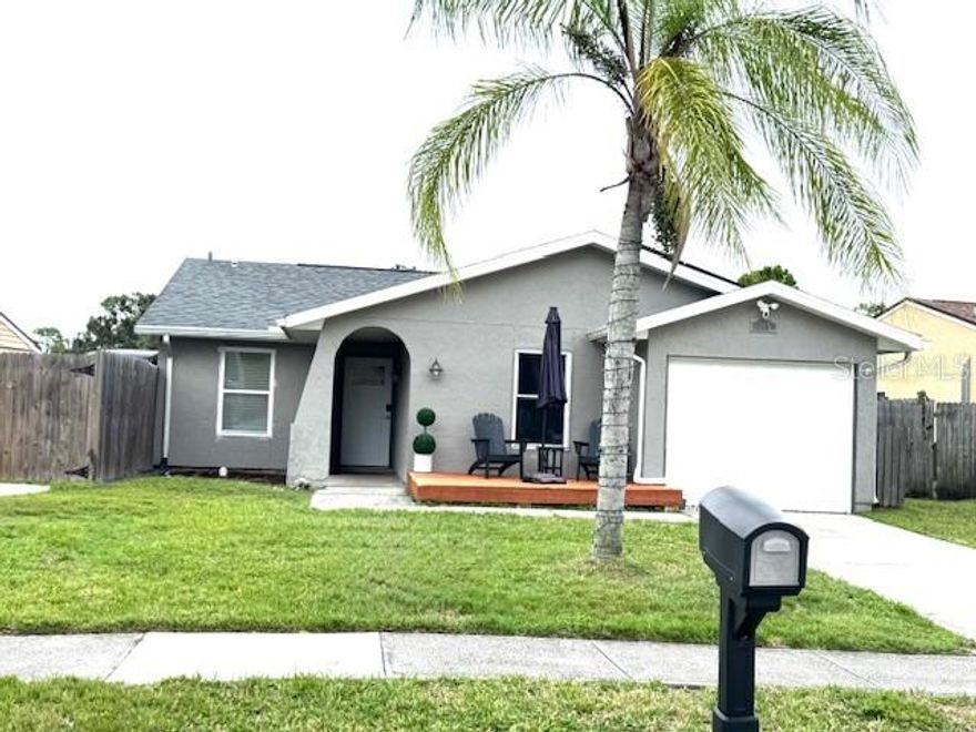 This 3-bedroom, 2 bath home is located on a Cul de sac of Hamlets of Forests Lake, a quiet family friendly neighborhood.  This home is NOT in a flood zone.  A new roof was installed in 2019, a new water heater was installed in 2024, and the garage door and door opener was replaced in 2022.  There is a $35 monthly HOA fee which includes maintenance of the community pool, tennis courts and playground.  This home features a solar panel system which can be transferred to the new owner, the system has proven to be very valuable in the savings on the electric bills.  The kitchen opens into the living room which features a wood burning fireplace.  There is surround sound throughout the home.  There is currently an "office" created using part of the garage that can be easily converted back if so desired.  The home is only 1/2 mile from Forest Lakes Elementary and is centrally located to the airports and shopping centers.