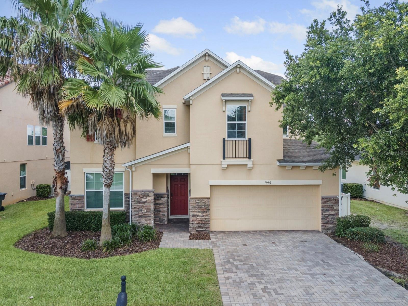 This stunning 8-bedroom, 8-bathroom, single-family home is available for rent now! Located in the gated community of the Shire at West Haven, this property is fully furnished and ready for you! You have a private enclosed pool with no rear neighbors, plenty of space to relax and enjoy the Florida weather. Pool care is included with the monthly rent, along with basic cable, internet, and lawn care through the HOA. The open-concept first floor features a combined living room, dining room, and kitchen area, perfect for entertaining. The kitchen boasts granite countertops and stainless steel appliances. Two guest bedrooms are conveniently located on the first floor, each with its own full bathroom—one of which also serves as a pool bath. Upstairs, you'll find a spacious loft with a billiards table, the primary bedroom suite, and the remaining guest bedrooms—each with its own full bathroom, providing comfort and privacy for everyone. Enjoy resort-style amenities including a clubhouse, fitness center, and tennis courts. Located close to top-rated golf courses, shopping, dining, and major highways for easy access to all that Central Florida has to offer. Don’t miss your opportunity to rent this exceptional home—schedule your showing today! HOA approval is required prior to move in.