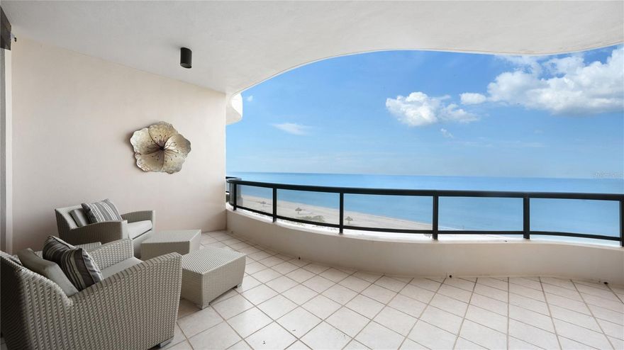 As soon as you step into this exquisite, custom-designed residence at the sought-after L’Ambiance on Longboat Key, you'll be captivated by its stunning and unobstructed Gulf-to-Bay views. This fully furnished getaway invites you to move in and immediately start enjoying its beauty. Positioned on the sixth floor of the North Building, this ideal retreat offers the perfect vantage point to soak in the breathtaking vistas of the Gulf of Mexico, Islandside golf course, Sarasota Bay, and the downtown city skyline. Access the residence's private elevator lobby directly from the two under-building parking spaces via the private, new elevator. Upon entering through the designer double doors, you'll discover a beach-to-bay masterpiece spanning nearly 3,000 square feet, with every corner showcasing the custom, designer touches by renowned Ann Folsom Smith. The contemporary design of this home boasts elegant solid wood accents, tailored custom built-ins, hardwood flooring, LED lighting, high 10’ ceilings, and sleek surfaces. The living/dining room impresses with its floor-to-ceiling glass sliders (equipped with motorized storm shutters) that open to the Gulf-front terrace, along with built-ins and a wet bar in the dining area. The gourmet kitchen, seamlessly connected to the family room, has been thoughtfully designed for a seamless flow. This delectable chef's space features custom EuroTech cabinetry, an island, breakfast nook, concealed appliances, Quartz countertops, and a creative mix of wood, stone, and metal that perfectly complements the contemporary aesthetic. The secluded master suite provides a tranquil getaway, complete with his and her spa-inspired bathrooms, an oversized walk-in closet, private terrace access, and a perfect position to soak in the direct Gulf views throughout the day. Ensuring privacy, the guest suite is located to the east and offers built-in storage, a desk, a Murphy bed, and its own access to the east-facing terrace. L’Ambiance, situated behind the exclusive gates of the Longboat Key Club, offers a host of first-rate amenities. Residents enjoy a manned guard gated entry, 24-hour security, on-site management, exemplary concierge services, a recently renovated lobby with a contemporary flair, a clubhouse, social rooms, a library, a fitness center with separate his and her locker rooms, tennis courts, and three overflow guest suites available on a first-come basis. The Gulfside sundeck features a resort-style heated swimming pool and spa, and a private boardwalk leads to the Gulf beach, complete with resident-only Tiki huts for ultimate relaxation. Room Feature: Linen Closet In Bath (Primary Bedroom).