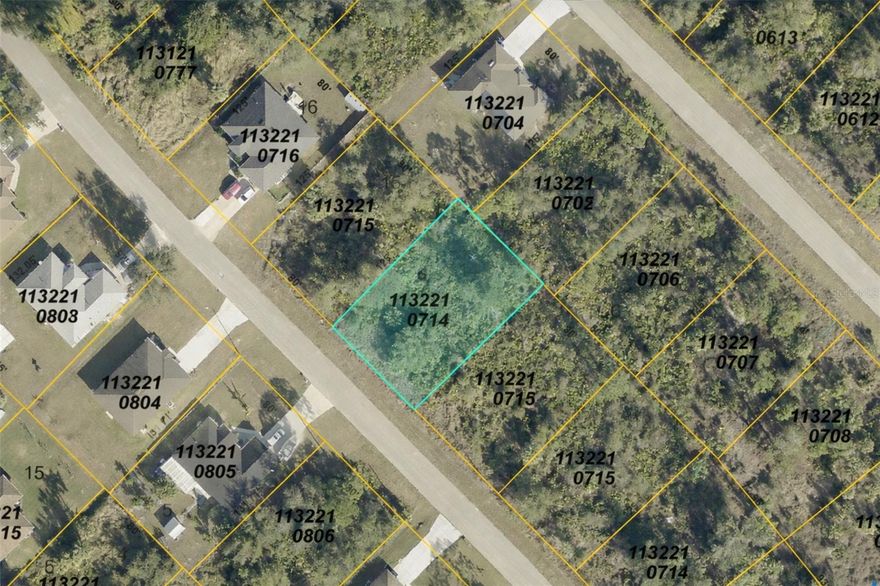 Discover this quarter-acre homesite in North Port, Florida, nestled among established homes in one of the fastest-growing cities in the state. This high and dry lot offers a strong foundation and a beautiful opportunity to bring your dream home to life. A smart investment in a thriving area with room to grow.
Realtor Remarks information Is Believed To Be Accurate But Not Guaranteed.
