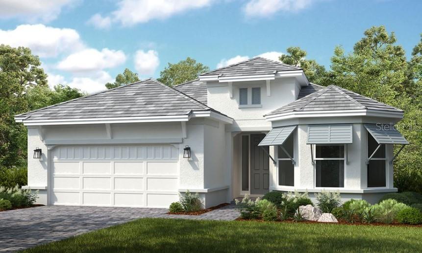 New Construction - November Completion! Built by Taylor Morrison, America's Most Trusted Homebuilder. Resort-Style Living at Esplanade at Azario Lakewood Ranch, the perfect blend of relaxation and recreation! Enjoy the heated resort-style pool, state-of-the-art fitness center, and energizing aerobics classes. For outdoor enthusiasts, there are pickleball courts, scenic trails, Vitality Park, and if golf is your game, you'll love Esplanade's 18-hole championship course! Unwind with a facial massage or by the fire pit after a workout. Exclusive amenities like a Wellness Center, Culinary Center, and sports courts ensure there's something for everyone, whether you want to stay active or relax in style. Meet the Lazio! Step inside and experience a seamless flow from the dining area into the spacious gathering room. The designer kitchen, featuring a large island, overlooks the casual dining space and gathering room, where sliding doors open to an expansive lanai—perfect for outdoor living. Tucked at the back, the private primary suite offers a spa-like retreat with dual sinks, a large shower, a water closet, and a generous walk-in closet. Toward the front, you’ll find a secondary bedroom, full bath, and private study on one side, with another secondary bedroom, full bath, laundry, and garage entry on the other. Explore the Lazio and discover your dream home in this exceptional community! Additional Highlights Include: Pool, spa, gourmet kitchen, casual dining extension, study with pocket doors in place of flex, cage, bay window at primary suite, extended covered lanai, tray ceiling at primary suite and gathering room, 8' interior doors, and tandem garage. Photos are for representative purposes only. MLS#A4643362