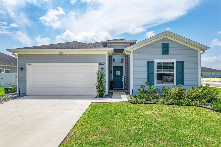 Welcome to the perfect Florida home that blends comfort, convenience, and style all in one. This exquisite 4-bedroom, 3-bathroom residence offers 2,028 square feet of thoughtfully designed living space, surrounded by beautiful landscaping and a private vinyl fence.
Step inside to discover rich, elegant finishes and modern comforts throughout. Wood-inspired tile flooring and soaring 9-foot ceilings create an open, airy feel. The primary suite is a true retreat, featuring deep walk-in closets and a spa-like bathroom with a soaking tub, oversized walk-in shower, and dual vanities.  The heart of the home is the stunning island kitchen, showcasing quartz countertops, stainless steel appliances, LED recessed lighting, and 42-inch cabinetry—perfect for both everyday living and entertaining. After a long day, unwind in the privacy of the screened-in patio overlooking the backyard.  Nestled in the vibrant community of Freedom Crossings, this home offers easy access to shopping, dining, and all the best of Florida living.