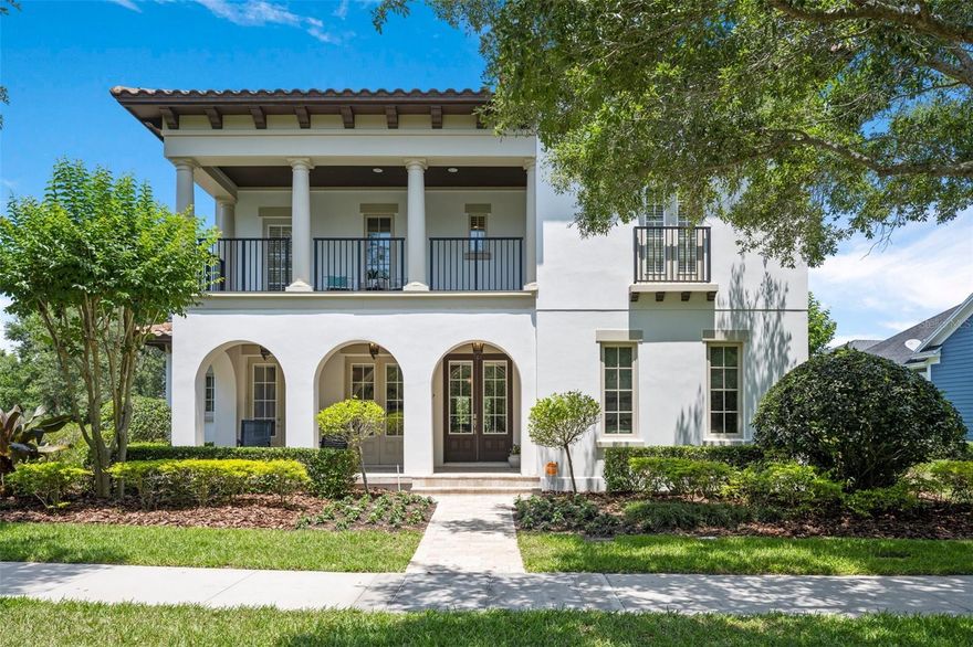 Welcome to 2697 Meeting Place, a meticulously crafted David Weekley Custom Executive Home nestled in Baldwin Park. This spacious residence offers exquisite attention to detail and superior craftsmanship throughout, creating the perfect blend of elegance and functionality.
As you enter, you'll be greeted by soaring ceilings and a modern floorplan that sets the stage for luxurious living. The main floor features an oversized formal living room and a formal dining room with French doors leading to the covered patio and gazebo park. The primary suite wing boasts a lavish en-suite bath with split vanities, a walk-in rain shower, and a Jacuzzi tub. An additional flexible space serves as a gym, office, or nursery. The open gourmet kitchen includes a casual dining area and a sizable island, seamlessly transitioning to the sunlit family room with French doors opening to a well-manicured backyard and a summer kitchen. Upstairs, an expansive bonus room awaits, perfect for a media or game room. On one side, two generous bedrooms each have their own bath and an extra flex room. On the other side, an office area and a third bedroom with an en-suite bathroom and balcony provide serene views of the park. The final touch is the separate apartment or in-law suite, a 650 sqft space complete with a bedroom, full bath, living area, and a full kitchen with its own washer and dryer. This versatile area can be used for personal enjoyment or as a potential income source. 2697 Meeting Place resides in the highly sought-after Baldwin Park community, offering a coveted lifestyle. Immerse yourself in the vibrant atmosphere of downtown Baldwin's restaurant and shopping row, and enjoy close proximity to downtown Orlando, Winter Park, East End Market, and top-notch private and public schools.