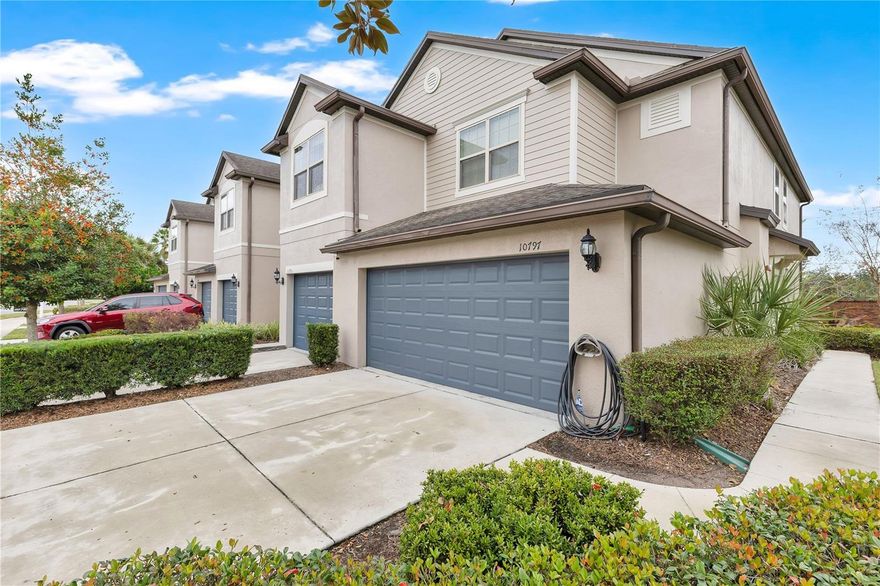 Located in the heart of Meadow Woods, this beautifully maintained corner unit townhome offers comfort, privacy, and convenience. With 1,619 square feet, 3 bedrooms, 2.5 bathrooms, and a private 2 car garage, this home is designed for easy, everyday living.

The bright, open main level features neutral finishes and natural light throughout. The kitchen includes granite countertops, stainless steel appliances, and a breakfast bar that opens to the living and dining areas, perfect for entertaining or relaxing at home. Sliding glass doors lead to a screened in patio, extending your living space outdoors.

Upstairs, the primary suite offers a walk in closet and en suite bath, while the additional bedrooms are well sized and versatile. As a corner unit, the home enjoys added privacy, open green views, and a peaceful setting with no direct rear neighbors.

Conveniently located near Orlando International Airport, Lake Nona, major highways, shopping, dining, and employment centers.

Move in ready and thoughtfully cared for. Schedule your private showing today and experience it for yourself.