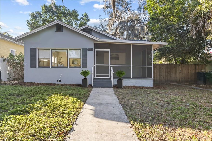Tucked into the quiet, tree-lined streets of Hampton Terrace, this 1947 bungalow has that mix of charm and ease. Original hardwood floors tell the story, while a remodeled kitchen and primary bath bring in just the right amount of modern. It even has a newer A/C from 2024. In the afternoons natural light moves through the living spaces in a way that makes the whole house feel warm and settled. Life here revolves around Lake Roberta sunsets, evening walks, and that slow neighborhood pace that makes this pocket so special. The screened front porch faces the lake and naturally becomes your spot. Out back, you got options. Plenty of space for chickens, a garden, a pool, or even an ADU if that's the move. It’s the kind of flexibility that lets the house grow with you. When you do leave the bubble, Seminole Heights favorites are right there. Walk to Hampton Station, The Rolling Mullet, Xtreme Tacos, and even Publix. Armature Works, the Riverwalk, and Downtown Tampa are just 10 minutes away. Tampa International is about 15 minutes with easy access to I-275. No chaos required. Classic bungalow energy. Local living. One of those homes that just feels right.