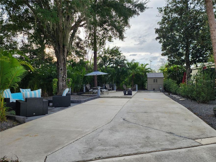 Welcome to 128 Stallion Lane! This spacious, beautifully landscaped lot offers the perfect balance of privacy and convenience within the renowned River Ranch RV Resort
boasting Privacy landscaping for a serene atmosphere, Ample outdoor seating (Cushions stowed in on site shed), ideal for entertaining or relaxing; Blackstone flat top grill for outdoor cooking, On-site full sized shed full of conveniences such as spare cushions, heaters, blower, etc , Mobile firepit to enjoy cozy evenings outdoors.  
Conveniently located near the Phase 3 pool, restrooms/showers, and a variety of recreational options including:
Pickleball courts, Tennis court, Shuffleboard and Bocce ball
Just a short trip to Westgate River Ranch Resort, offering on-site eateries and a range of fun activities (additional cost may apply)
Disclaimer: All information deemed reliable but not guaranteed. Buyer to verify all information to their satisfaction.