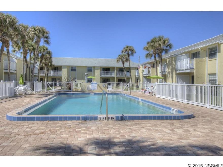 COMPLETELY REMODELED. ADORABLE 1 BEDROOM WITH GREAT VIEWS OF THE ATLANTIC OCEAN.    PERFECT GETAWAY AND VACATION HOME.    BRIGHT AND CHEERY WITH BEACH RETREAT COASTAL FURNITURE, WAINSCOTING, GORGEOUS TOUCHES AND ACCENTS THRU-OUT.  RECENT UPDATES INCLUDE BUT NOT LIMITED TO:          AC unit replaced summer 2015Â·         Washer and dryer are less than 4 years oldÂ·         Carpet is less than 2 years oldÂ·         All appliances in the kitchen are less than 5 years oldÂ·         Slider is new and all windows are newÂ·         Bathroom has been updated Colony Beach Club offers 2 full-sized pools (one HEATED), direct access to the beach, 2 BBQ areas and one covered parking space. There is extra storage for beach chairs, etc plus a large storage closet in the condo! Close to shopping, Flagler and the BEACH!  CALL TODAY AND LIVE THE NSB LIFESTYLE NOW! ;LocationDescription: Condo ;Water: City