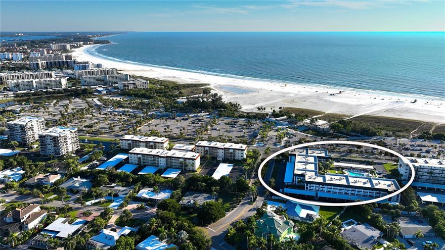 Capture the essence of the Siesta Key Beach lifestyle from this updated, expansive two-bedroom, two-bath west-facing corner unit offering views of the award-winning Siesta Key Beach. Step into a beautifully finished unit flooded with natural light and boasting an open floor plan with neutral tile throughout. This unit is in move-in-ready condition and is offered turnkey. It features a newer kitchen, updated bathrooms, stainless steel appliances, walk-in closets, ample storage, impact-resistant glass windows, and slider doors, as well as shutters.
Nestled in the heart of Siesta Key, this condo provides seamless access to the island's vibrant attractions. Enjoy the proximity to the beach with tennis and pickleball just steps away. Siesta Key Village just down the road offers eclectic dining and boutique shopping options. Explore the island effortlessly via bike or go on a leisurely walk to various attractions. You can also take the free trolley service which stops right in front of the Beach Way building.
The Beach Way complex offers a dedicated covered parking space, amenities such as a large, heated pool with an outdoor grilling area, a social room with a kitchen, as well as a dedicated storage closet for beach essentials. You can take the stairs, or an elevator directly to your floor. This well-maintained community has undergone recent upgrades, including a new roof in 2020, an updated elevator installed in 2019, re-plumbed stacks completed in 2018, refreshed landscaping in 2020, and the addition of new vinyl fencing in 2021.
The quarterly condo association fee covers access to all the amenities, pest control, basic cable, water/sewer services, weekend on-site maintenance, and community insurance.
Whether seeking an island retreat, full-time residence, or an investment opportunity, this condominium caters to diverse lifestyle preferences. Enjoy rental income potential while relishing personal use during vacant periods. This property is a remarkable find for those seeking the ultimate coastal lifestyle by offering unparalleled proximity to Siesta Key Beach.