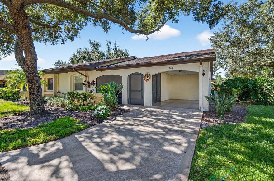 Move in ready; this condo is beautifully updated throughout and offered partially furnished if desired. Rent includes Water/Sewer, Cable and Internet, exterior maintenance, pest control, and access to all amenities. Tile flooring throughout, updated kitchen with granite counters, spacious Florida room, and roomy screened front porch. Annual rental only
Kings Point includes countless resort style amenities, there are 2 clubs; one on the north side and one on the south, with a total of 6 pools, hot tubs, 27 holes of golf (membership required), fitness center/spa, billiard room, card and game rooms, tennis courts, pickleball courts, social clubs, classes, and more! The South Club is very close and includes a restaurant and bar as well as a huge pool area where BBQs and events are held poolside. The North club includes a Theatre set up for shows. Easy access to beaches, Tampa, and Sarasota.