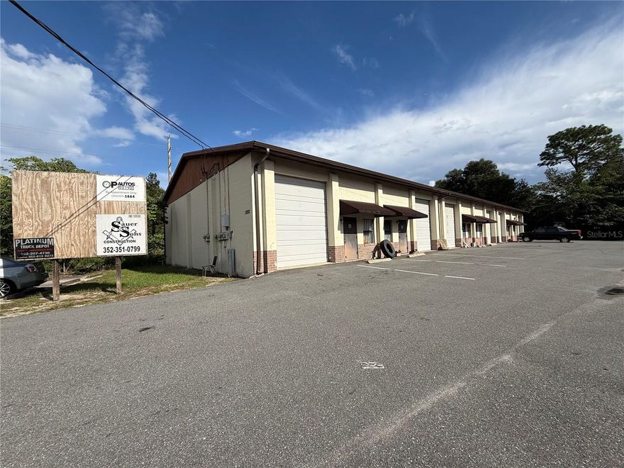 Available now! 1,250 SF with B-5 Zoning!  Warehouse unit with small office and bathroom - great for service business or tradesperson.