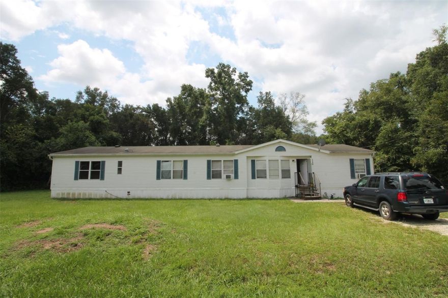 Looking for your own piece of peace and quiet with NO HOA restrictions in the RAINBOW SPRINGS HEIGHTS community? Check out this spacious 4-bedroom, 2 bathroom manufactured home in need of some TLC- situated on 0.62 acres- just 25 minutes away from Florida's Famous Rainbow Springs State Park with an amplitude of fun water activities. Only minutes from multiple conveniences including grocery stores, shopping plazas and restaurants. This home needs cosmetic updating and a new roof very soon, but the HVAC is only 4 years old- CASH BUYERS ONLY. Lots of potential inside with separate living and dining areas, vaulted ceilings, and a split floorplan. Generously-sized master bedroom with double walk-in closets and a huge ensuite with a separate tub and shower. Additional storage shed in the yard. With some personal touches and upgrades- this home could become your dream home. Being sold AS-IS. Short inspection period preferred. CASH ONLY.
