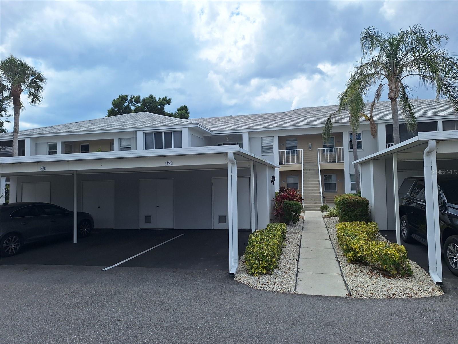 Available July 1st through January 2026 in Farmington Vistas of The Plantation Golf and Country Club! 2nd floor 3 bedroom, 2 bathroom condo with carport. The 2nd floor is the top floor, so no-one above you making noise. Kitchen has granite countertops and stainless steel appliances. Also, a large pass-through bar area to the dining area. Primary bedroom includes an ensuite bathroom and access to the rear balcony which has an amazing water and golf course view. Bedroom #2 has a balcony/Florida room you can use like an office. Bedroom #3 has a Jack and Jill bathroom and also has access to the rear balcony. Laundry is inside the unit! Farmington Vistas has it's own clubhouse and community pool. Great access to shopping and dining on Historic Venice Avenue, as well as close access to all the Gulf beaches of the Venice area. Farmington Vistas Condominium Association requires 15 days for board approval.