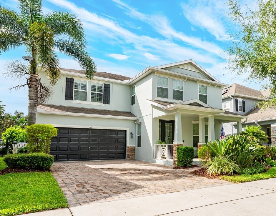 Ask about a lender provided RATE BUY-DOWN CREDIT on this home ** Seller may consider buyer concessions if made in an offer ** Welcome to your private oasis in sought after Summerlake! Located in one of Winter Garden’s most desirable communities, this beautiful 4-bedroom, 3-full and 1-half bath POOL HOME delivers the perfect combination of upgrades, functionality and resort style living. With over 3,000 square feet of thoughtfully designed space, this home is tailor-made for those who love to entertain. Stepping inside you will be pleased to discover a chef’s GOURMET KITCHEN that’s truly the heart of the home – rich cabinetry, must have STAINLESS STEEL APPLIANCES, sleek complementary countertops, and a large ISLAND with bar seating set the tone. Recessed and pending lighting enhance the space, which flows seamlessly into a spacious open living area boasting a CUSTOM STONE FEATURE WALL and a charming gas stove/heater. Casual dining, formal dining, and a main floor FLEX/OFFICE space with a convenient half bath complete the versatile layout. Upstairs, retreat to your generous PRIMARY SUITE with a large WALK-IN CLOSET and well appointed en-suite bath. Three additional bedrooms, two full bathrooms, and a spacious BONUS/LOFT provide room to spread out, grow, or work from home. Throughout the home, you will find PLANTATION SHUTTERS, tasteful upgrades, and smart layout choices for today’s lifestyle. You will also enjoy seamless INDOOR/OUTDOOR LIVING with TRIPLE SLIDERS that open to a COVERED LANAI, revealing a TRUE BACKYARD PARADISE – a sparkling POOL AND SPA, gas FIRE PIT, and FULLY FENCED yard offer the ULTIMATE PRIVATE RETREAT! The 3-car garage provides plenty of space for vehicles, storage, or even a home gym setup. Standout highlights of this home include: Outdoor pool, spa & gas fire pit | 3-car garage | Plantation shutters throughout | Lawn maintenance included (HOA) | Top-rated schools | Flexible spaces for home office or guests | Energy-efficient gas features | Formal + casual dining options! Community Perks: The Summerlake lifestyle includes access to a community boat ramp, dock, fitness center, community pool, tennis courts, playground, parks, and year-round neighborhood events – all while being minutes from dining, shopping, theme parks, and major highways. PRIME LOCATION. DREAM BACKYARD. FLEXIBLE LAYOUT - need we say more?! Call today to schedule your private showing and experience why Summerlake truly has it all!