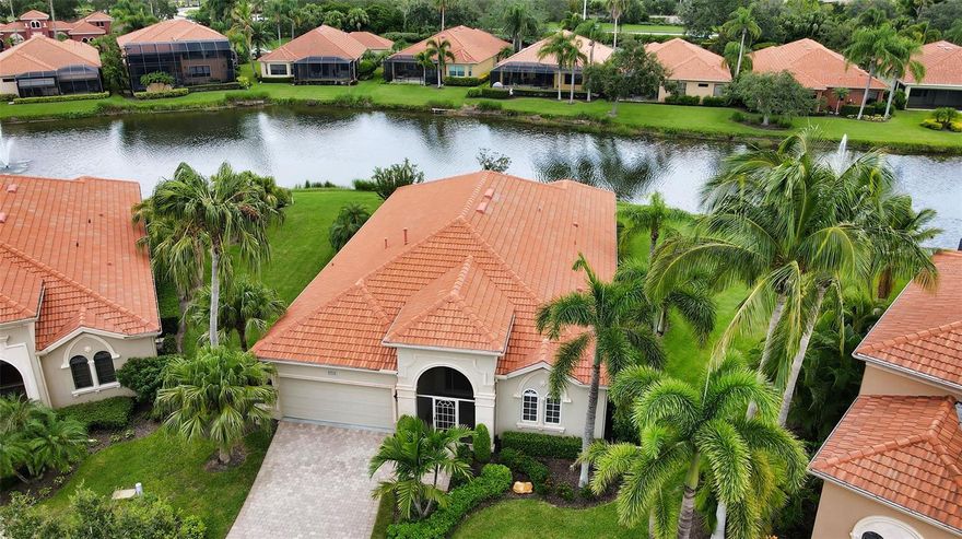 Architectural elegance abounds in this nearly 2800 sq; ft; maintenance free home in The Vineyards of Silver Oak* Custom built by Gibraltar Builders* This villa has a Tuscan flare with a very spacious great room floor plan featuring 3 generous bedrooms plus 2 baths* Kitchen has been remodeled with white cabinets, granite counters & newer appliances* A nice addition to this floor plan is the 26x12 air conditioned Florida Room overlooking private wrap around  water views* Large tiles on the diagonal in main living area* Dining room & great room have custom built-ins* Built-in dry bar with wine refrigerator* Generous master suite* 2 car attached garage* The Vineyards of Silver Oak is a boutique community of just 74 uniquely designed maintenance free homes which has a private clubhouse, pool, fitness & community kitchen only for the homeowners of The Vineyards*  Maintenance fee includes all landscaping & irrigation maintenance, 24 hr. guarded gate & private amenity center* Silver Oak is located on Palmer Ranch close to shopping, Legacy Trail & minutes to world famous Siesta Key Beach* All homes in Silver Oak were built by Sarasota's highest rated custom home builders*