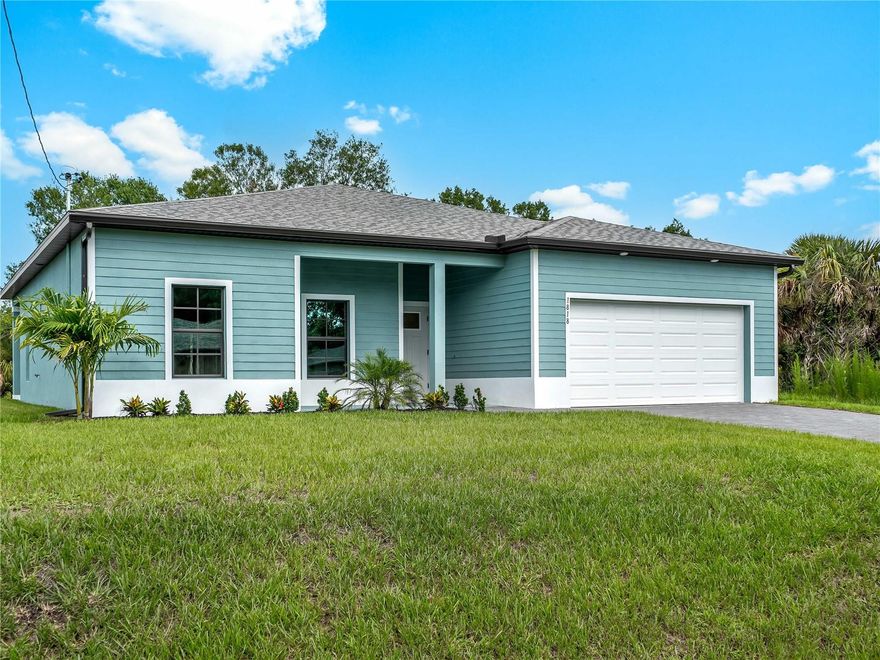 Stunning New Construction Home on Canal in North Port, FL!

Welcome to your dream home. This beautiful new construction property offers the perfect blend of modern luxury and serene waterfront living.

Property Highlights:

Prime Canal Frontage: Enjoy direct access to the tranquil freshwater canal, ideal for kayaking, fishing, or simply relishing the peaceful water views.

Whole House Generator Plug: Be prepared for any situation with a pre-installed generator plug, ensuring uninterrupted power during unforeseen events.

Wood-look Tile Flooring Throughout: The home features sleek tile flooring, providing a cohesive and low-maintenance living space.

Kitchen with Quartz Countertops: The modern kitchen boasts durable and stylish quartz countertops, offering both beauty and functionality for your culinary adventures.

Impact-Resistant Windows: Designed with safety in mind, the home is equipped with impact-resistant windows, providing enhanced protection during stormy weather.

Soaring 9'-10' Ceilings: Experience a sense of openness and grandeur with high ceilings that amplify the spaciousness of the home.

Upgraded Finishes: Every detail has been meticulously selected, from premium fixtures to high-quality materials.

Paver Driveway: The aesthetically pleasing paver driveway not only enhances curb appeal but also offers durability and easy maintenance.

Home Warranty: Purchase with confidence knowing the home comes with a comprehensive warranty, providing peace of mind for years to come.