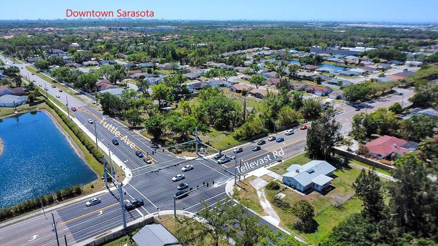 This 2.31-acre (nearly square) corner parcel offers a rare opportunity for developers and investors in one of Florida's fastest-growing markets. Positioned just 3 miles from Sarasota-Bradenton International Airport, 5 miles to I-75, and 5 miles to vibrant downtown Sarasota, the property is ideally situated for both residential and commercial development.  -  With a signalized corner location on multi-lane Tuttle Avenue, the site offers excellent traffic flow, visibility, and accessibility, an asset for retail, office, or service-based businesses. Traffic counts and patterns in this corridor support strong commercial viability, while the parcel's size and dimensions also accommodate residential concepts such as single-family homes, townhomes, or multi-family housing (subject to approvals).  -  In addition to convenient access to employment hubs, shopping, and healthcare, the property is only minutes from Sarasota's world-class cultural and entertainment attractions. Residents or customers can enjoy the Ringling Museum, Van Wezel Performing Arts Hall, St. Armands Circle shopping and dining, and the area's famed white-sand beaches, all within a short drive.  -  Whether envisioned as a residential community, a high-visibility commercial project, or a creative mixed-use development, this site represents one of Sarasota's most versatile land opportunities.