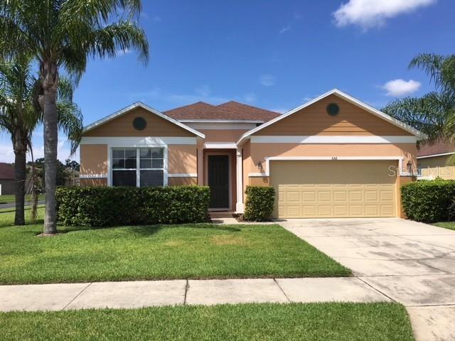 This beautiful 3/2 home is located on a corner lot. Home features a large open floor plan which includes a spacious tiled kitchen with over-sized island and huge 42" cabinets. Over-sized master with a large walk-in closet. Master bath has double vanity sinks, large garden tub, and a separate tiled shower. Double car garage with opener. Community Pool!