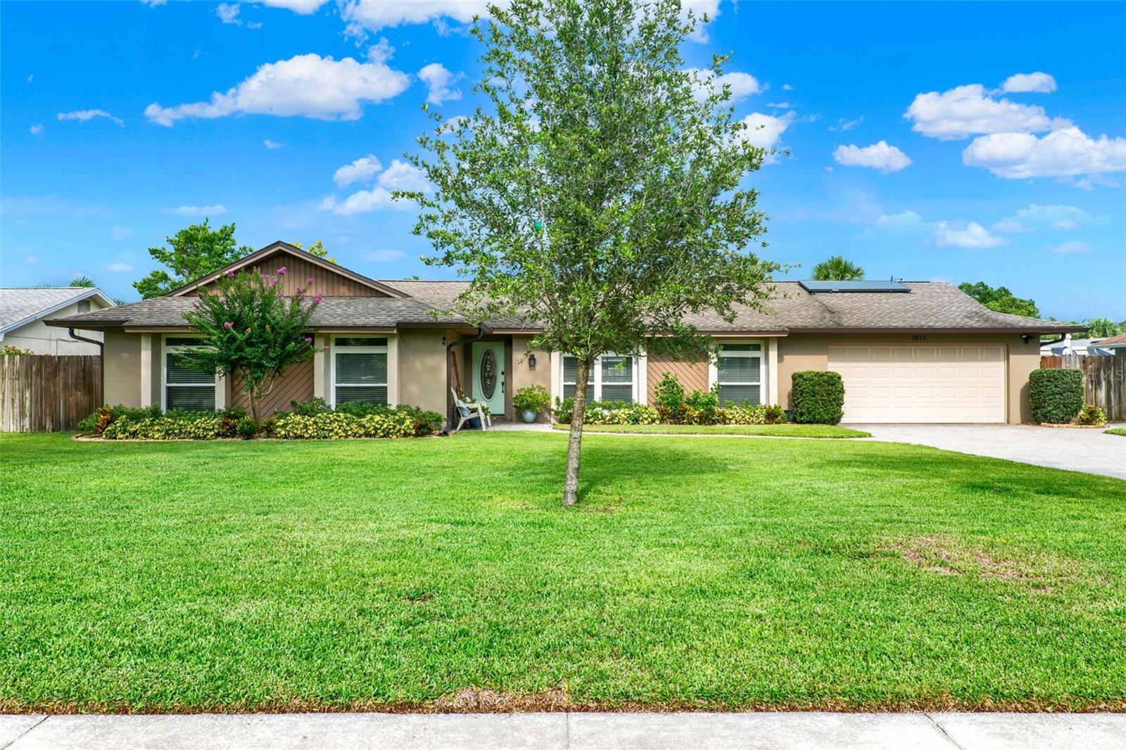 Turnkey 4-bedroom, 2-bath pool home located on a quiet cul-de-sac in the highly sought-after lakefront community of Jennifer Estates, offering private Lake Brantley access and zoned for top-rated Lake Brantley School district. This 2,128 sqft home is set on a beautifully landscaped lot with fresh sod, a fully fenced backyard, and mature mango, avocado, starfruit, and Jacaranda trees. Inside, is an open floor plan with a beautiful large kitchen island perfect for entertaining! Enjoy all-new kitchen appliances, an upgraded coffee/wine bar, a modern renovated primary bathroom (2024), new interior doors (2024), updated windows (2023), and a cozy wood-burning fireplace. The second bathroom features a new vanity, and the oversized laundry room offers added convenience. Major system upgrades include a new roof (2020), new HVAC (2024), solar panel system, solar-ready water heater (4 years old), and a saltwater pool conversion (2025). Outdoor living shines with a paver pool deck (2020), powered pergola (2023), child safety fence, gravel boat storage area, and storage shed. A 2-car garage and extended driveway provide parking for up to 6 vehicles. With pride of ownership throughout and exclusive lake access, this move-in ready home offers the perfect blend of comfort, efficiency, and lifestyle in one of Seminole County’s premier neighborhoods.