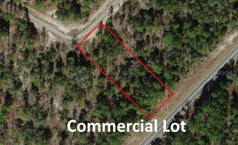 Rear Gem, Commercial (PSO) Lot .69 acre in Citrus Springs. Citrus Springs is a deed restricted community without an HOA. There is a voluntary social membership. This lot is conveniently located down the road from the Family Dollar Store, less than 5 miles to Publix, and eight miles to Walmart. 27 miles to the heart of Ocala and about an hour and a half to to the heart of Tampa. More photos coming soon!