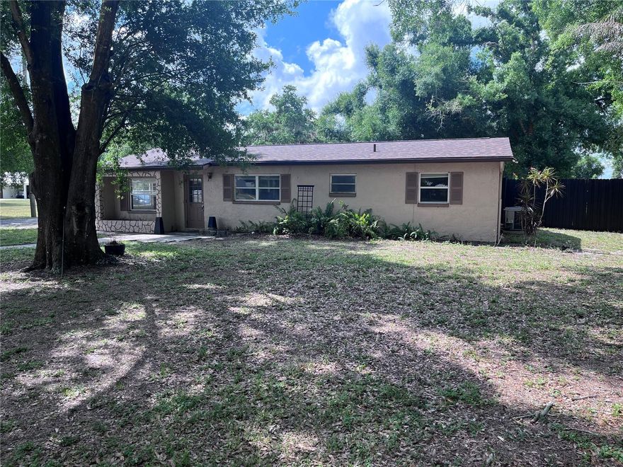 This 3-bedroom Ranch located by Braden River High School has no hoa. Bring your trailers, boats and or RV. Approximately 1100 square feet total, bonus room as you enter from the side door is 14 X 9 - make it your den or "catch-all." Great yard, over an acre with a large storage shed and patio out the back. Lawn care included in the rent. Security of $1,900, lease prep fee of $100, application of $100 and the first month's rent to move in.