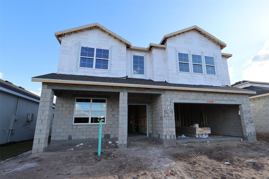 Under Construction. This stunning new construction home at 5291 High Line Drive Saint Cloud offers over 3,840 square feet of thoughtfully designed living space. Built by M/I Homes, this 5-bedroom, 4-bathroom home features an open-concept living space perfect for both daily life and entertaining.

Other highlights include dual owner's suites (one on each floor), an open-concept design for seamless flow between living areas, a spacious loft, a lanai, and a 2-car garage.

The thoughtfully planned floorplan maximizes both privacy and connectivity, with the open-concept floorpan creating natural gathering spaces while maintaining distinct areas for privacy when needed.

With 5 bedrooms, a bonus room, and a loft, this home offers plenty of flexible spaces that adapt to your lifestyle needs. Two owner's suites, each featuring an attached bathroom with dual sinks, separate tubs and showers, and walk-in closets, offer the utmost convenience and comfort.

This home showcases quality design elements throughout, from the carefully selected finishes to the efficient layout that makes the most of every square foot. The 4 full bathrooms ensure convenience for families of all sizes, while the 5-bedroom configuration offers flexibility for growing families, home offices, or guest accommodations.

Built with attention to detail and quality construction standards, this home represents an excellent opportunity to own a brand-new home designed for contemporary living. Contact us to learn more!