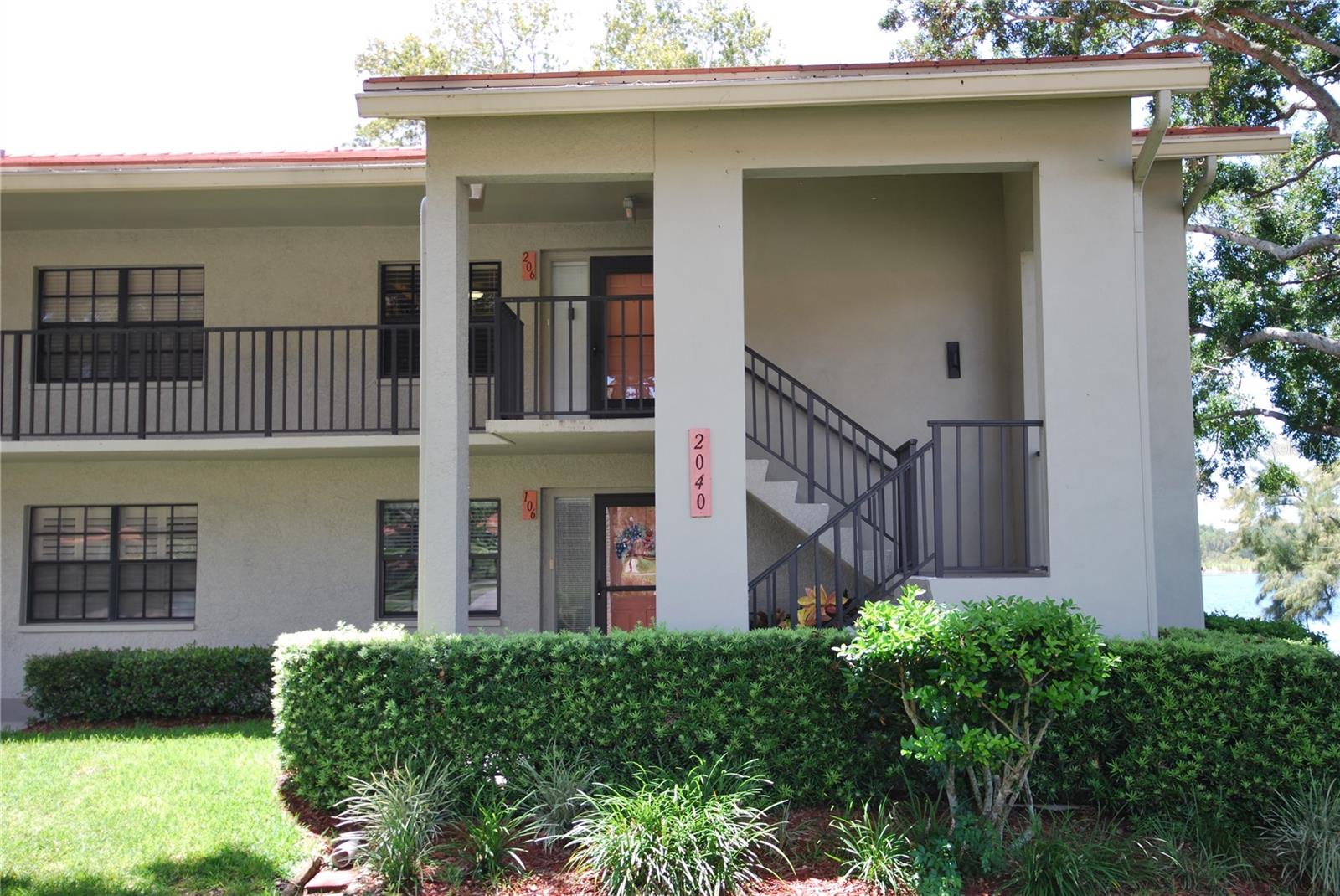 Serenity is yours in this outstanding LAKEFRONT location, Premium corner unit with expanded porch to lounge and take in the natural beauty of the lake with all of the fishing birds and wildlife. Cathedral ceilings in the main living area streams in natural light and provides a feeling of spaciousness. Kitchen has plenty of cabinets and a eat-in area, unit also has a full sized laundry room. Air conditioning recently replaced and this buildings roof was replaced 2 years ago! Villas of Lake Arbor features a stunning lakefront community heated pool, a fishing pier, a Kayak storage area by the pool. The community has manicured grounds and plenty of green space, but is located in an exceptional part of Clearwater with major shopping malls, restaurants, Publix seconds away..and a short drive to Clearwater Beach or Downtown Dunedin! OWNER IS EXTREMELY MOTIVATED AND WILL CONSIDER ALL OFFERS!