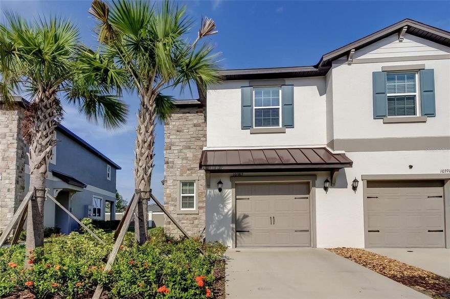 Welcome to Mirada Lagoon living! This beautifully designed 3-bedroom, 2.5-bathroom end-unit townhome offers modern style and comfort with access to one of the area’s most sought-after amenities, the crystal-clear Mirada Lagoon.

Built just 2 years ago, this 1,787 sq. ft. home features an open layout with a bright and airy living space. The kitchen is complete with stainless steel appliances, abundant cabinetry, and a breakfast bar that flows seamlessly into the dining and living areas. A convenient half bath on the first floor adds extra functionality.

Upstairs, the spacious primary suite includes a walk-in closet and a private en suite bath. The two junior bedrooms share a Jack & Jill bathroom, while a small loft creates a cozy bonus space. The convenience of a second-floor laundry room makes everyday living easier.

Additional features include a 1-car garage and low-maintenance lifestyle. As part of the Mirada community, residents enjoy ULTRAFi high-speed internet and cable included, plus exclusive access to the stunning 15-acre Lagoon, ideal for swimming, kayaking, and endless outdoor fun.

Conveniently located near shopping, dining, schools, and major highways, this home combines resort-style living with everyday convenience.