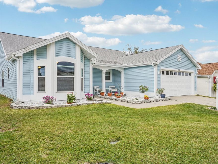 This stunning Golf Front Home sits on the eighth hole of Tierra Del Sol Championship Golf Course. The property is a Designer Cypress model, featuring many distinctive upgrades over the years. The kitchen has been extensively remodeled with expansive cabinetry and a large working island spanning the length of the space, making it a dream for any style of cooking. Bathrooms have been remodeled recently. 
Enjoy exceptional panoramic views of the golf course from the sunroom addition. There’s also an outdoor patio—ideal for savoring coffee or cocktails while taking in beautiful golf course vistas. According to the owner, golf balls rarely reach home due to a nearby sand trap.
The open floor plan is perfect for entertaining guests. You’re just a short walk from Tierra Del Sol Country Club, which offers fine dining as well as casual lunch options. Residents can enjoy numerous amenities in the area, including pools, tennis courts, pickleball, Recreation Centers, and Town Squares.
Located in the VILLAGE OF PALO ALTO, between Spanish Springs and Sumter Landing, you’ll have EASY ACCESS—just minutes away—to three golf courses, premier shopping, medical centers, and the hospital. 
 Roof  2016, HVAC system  2016, water heater 2025, whole house  water softening system2023. Grarage is oversize the fan in garage stays with home.  There’s NO BOND! Home will come partially furnished.