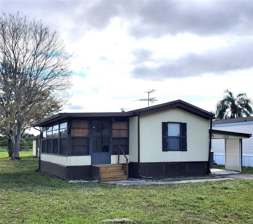 Well maintained mature 50 + adult 2 bedroom, 2 bath mobile home located in a small, quiet, 10 unit mobile home community with long term tenants. Can be Partially furnished with kitchen table/chairs, leather sofa and loveseat and washer/dryer. This mobile home has a 1 car carport, a large enclosed/screen porch, plus a small side porch with a small area for shelf storage. Small bedroom can be used as a computer room or hobby room. Paradise Cove Mobile Home Park is located close to hospitals, doctors, pharmacy and restaurants.  No smoking. Must show proof of income. A background and credit check is required with a copy of current driver license, or passport if doesn't drive. Paradise Cove Mobile Home Park will provide a copy of the Rules & Regulations.  Lawn service, water and sewer is included in the rent.  Must have an appointment. Do not go to property directly. General requirements are a 650 or better credit score and a verifiable income and good rental history. All measurements should be verifiable. Can be rented unfurnished. A small storage shed is available if needed.