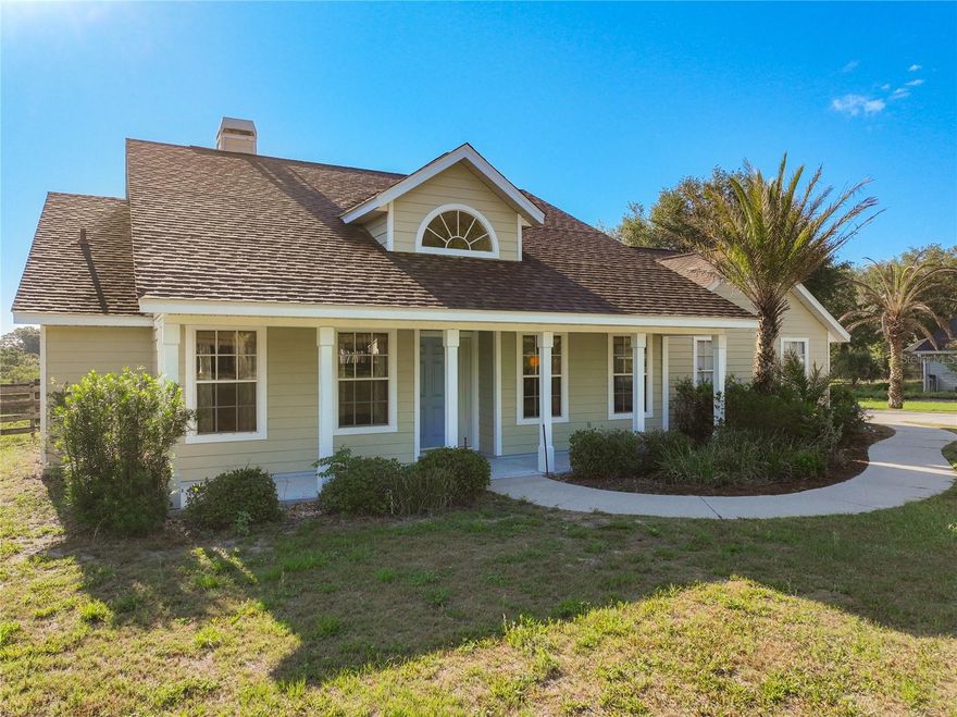 Tucked away at the end of a quiet cul-de-sac, this beautifully maintained 3/2 offers the perfect blend of privacy, comfort, and convenience on just over one acre in scenic Mount Dora. From the moment you arrive, you’ll appreciate the side-entry 2-car garage, fresh exterior paint, and peaceful setting with stunning countryside views stretching beyond the backyard.  Inside, the split floor plan provides both functionality and privacy, featuring a separate dining room, kitchen dinette, inside laundry room, and spacious living areas accented by large tile flooring throughout the main living spaces. One of the home’s standout features is the incredible living room design with folding wooden doors that completely open to the screened patio, creating a seamless indoor-outdoor living experience and showcasing the breathtaking natural views beyond.  The kitchen and living spaces flow effortlessly for entertaining, while the spacious primary suite offers brand new carpet, a large walk-in closet, and an inviting en-suite bathroom complete with a soaking tub, glass walk-in shower, and oversized dual vanity. Two additional guest bedrooms share a hall bathroom with a tub/shower combination, making this home ideal for family or guests.  Major updates have already been completed for peace of mind, including a roof replacement in 2018, HVAC replacement in 2024, and water heater replacement in 2026.  Located just minutes from historic downtown Mount Dora, you’ll enjoy easy access to charming boutiques, waterfront dining, local festivals, art shows, farmers markets, and year-round entertainment that make Mount Dora one of Central Florida’s most desirable destinations. Commuters will appreciate the quick access to the expressway, providing convenient travel to Orlando, Orlando International Airport, and Orlando Sanford International Airport, along with easy day trips to beaches on both Florida coasts.  Call today to schedule your private tour of this exceptional Mount Dora property!